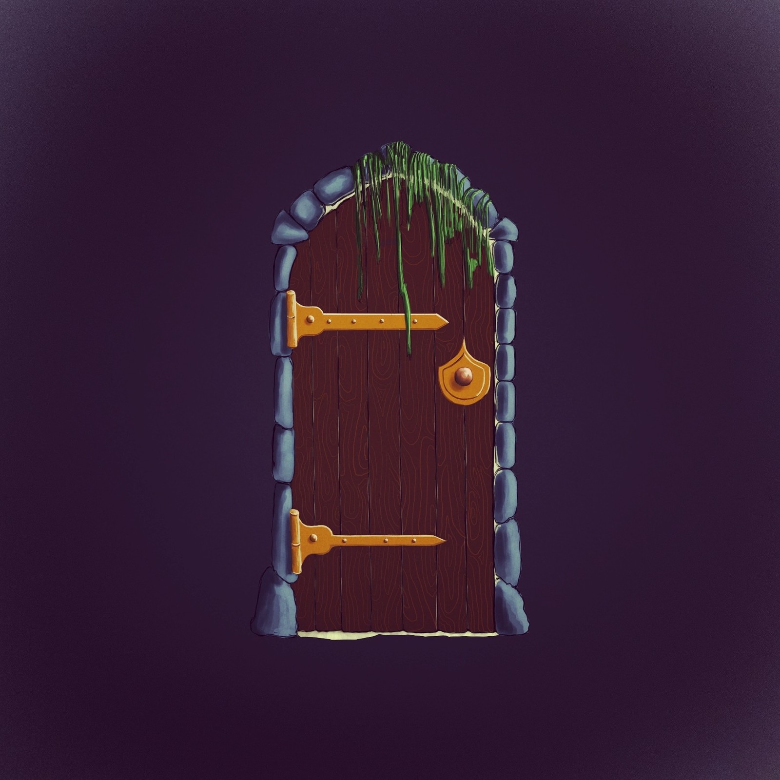 Doors. - My, Photoshop, Game art, Wacom, Learning to draw, Drawing, Longpost