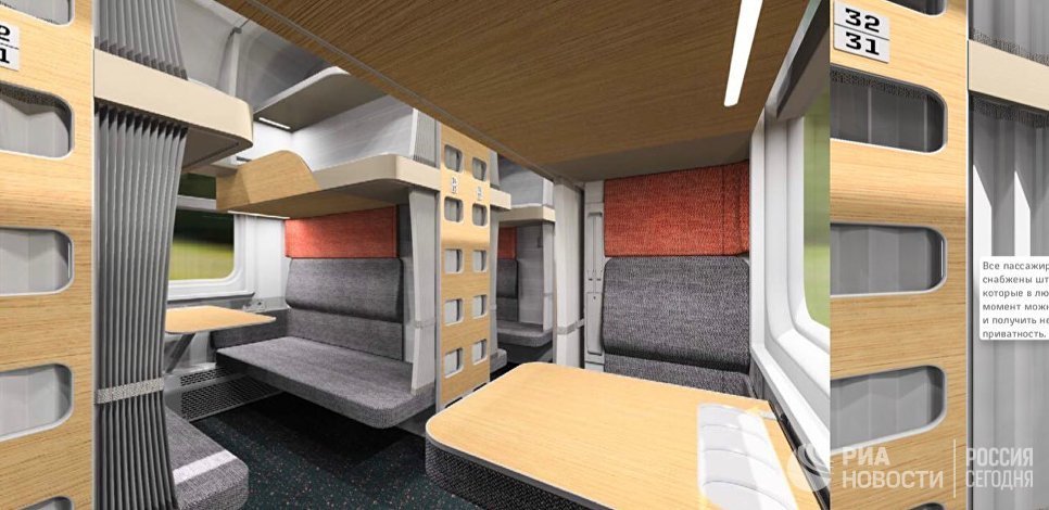 The concept of a new Russian Railways reserved seat car - Russian Railways, Reserved seat, Railway carriage, Concept, Longpost, news