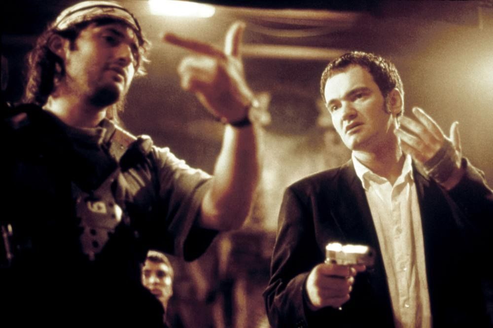 Photos from the filming of the film From Dusk Till Dawn 1995 - The photo, Movies, From dusk to dawn, George Clooney, Robert Rodriguez, Quentin Tarantino, Salma Hayek, Longpost