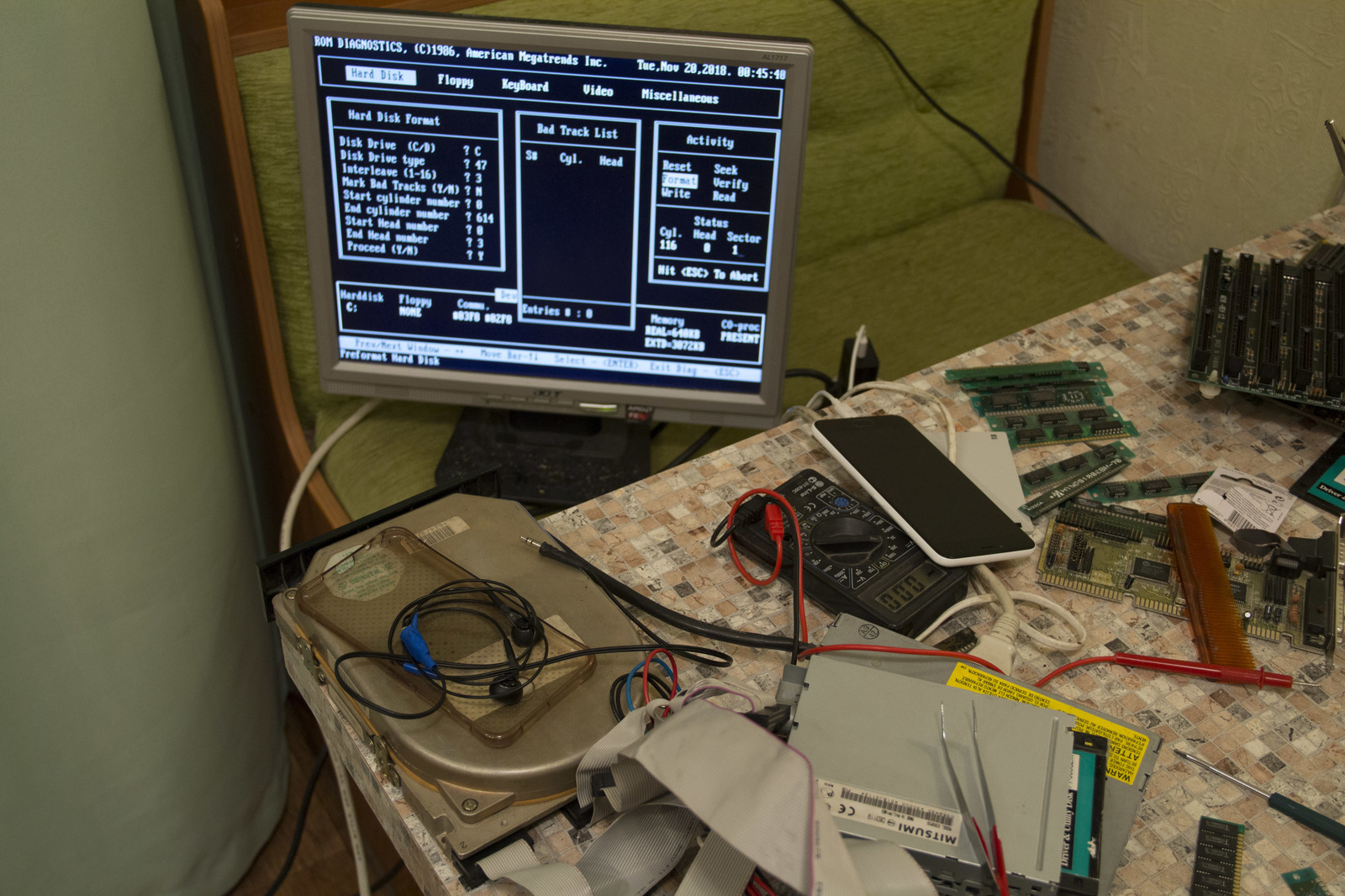 Behind the scenes: we carry out maintenance on the 286 motherboard. - My, , Retro, Ibm PC, Old school, Longpost