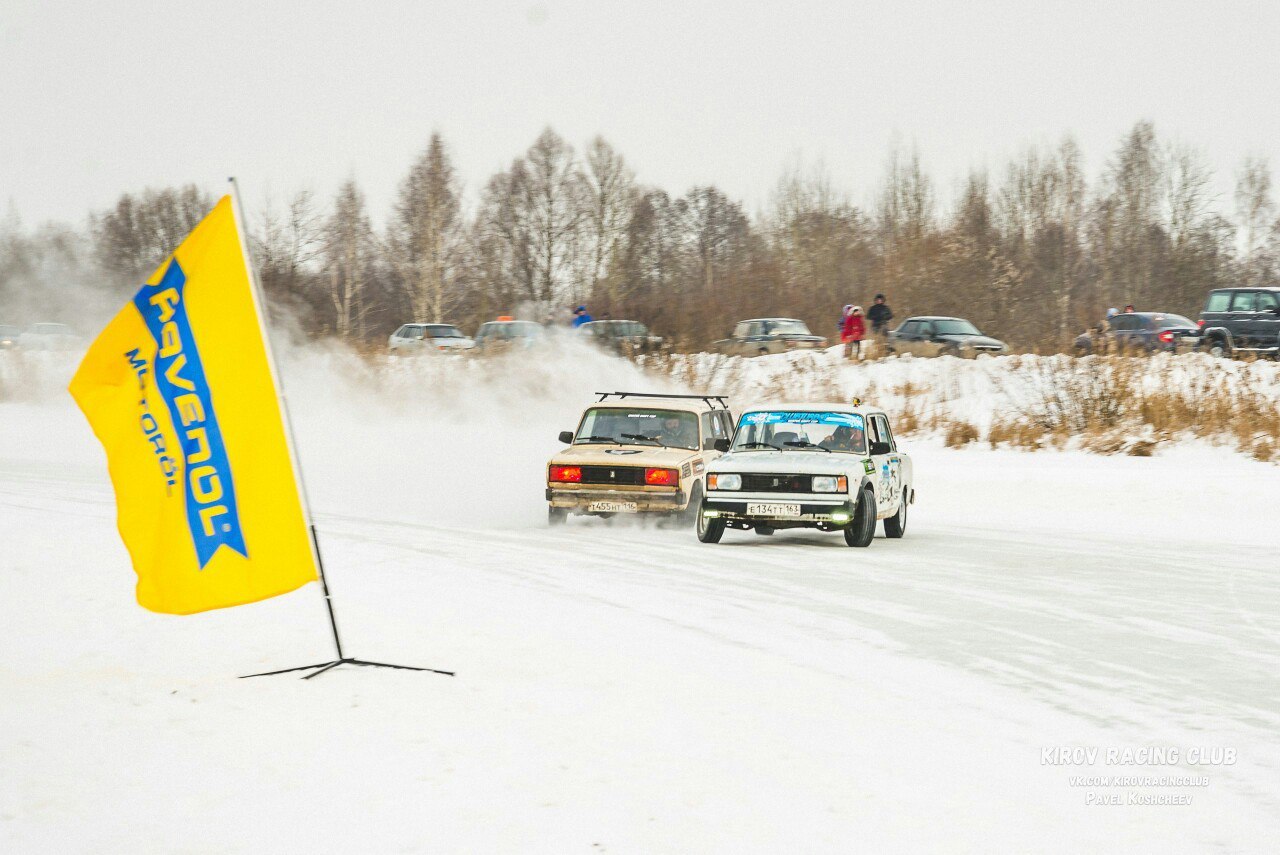 Любительский зимний автоспорт и жигули | Пикабу