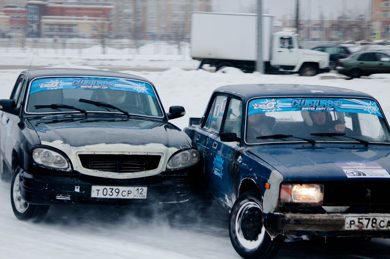 Любительский зимний автоспорт и жигули | Пикабу