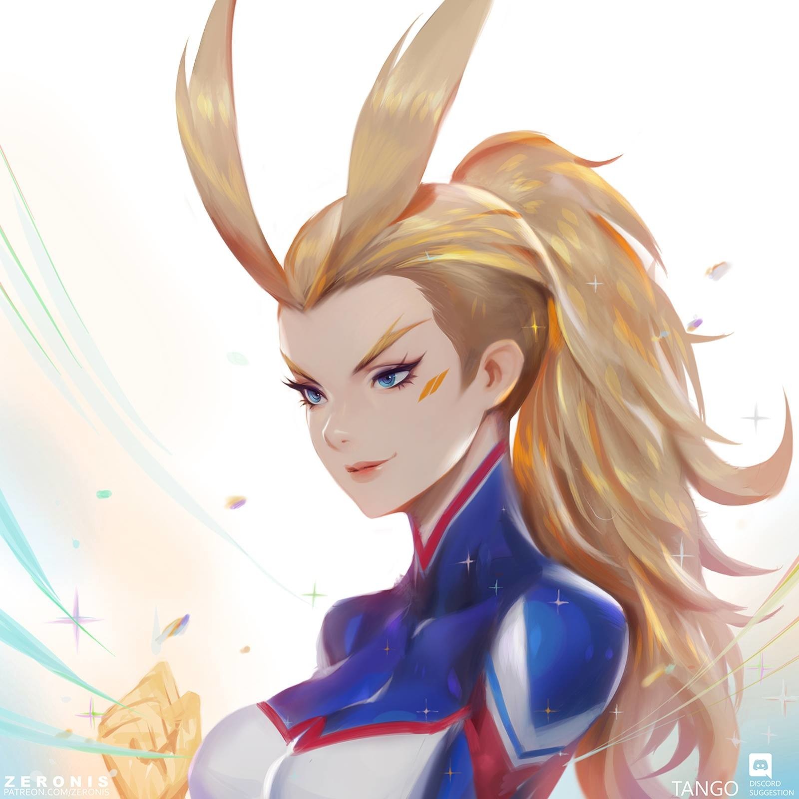 All Might - Rule 63 - Anime Art, Аниме, Boku no Hero Academia, All might, Правило 63, Zeronis