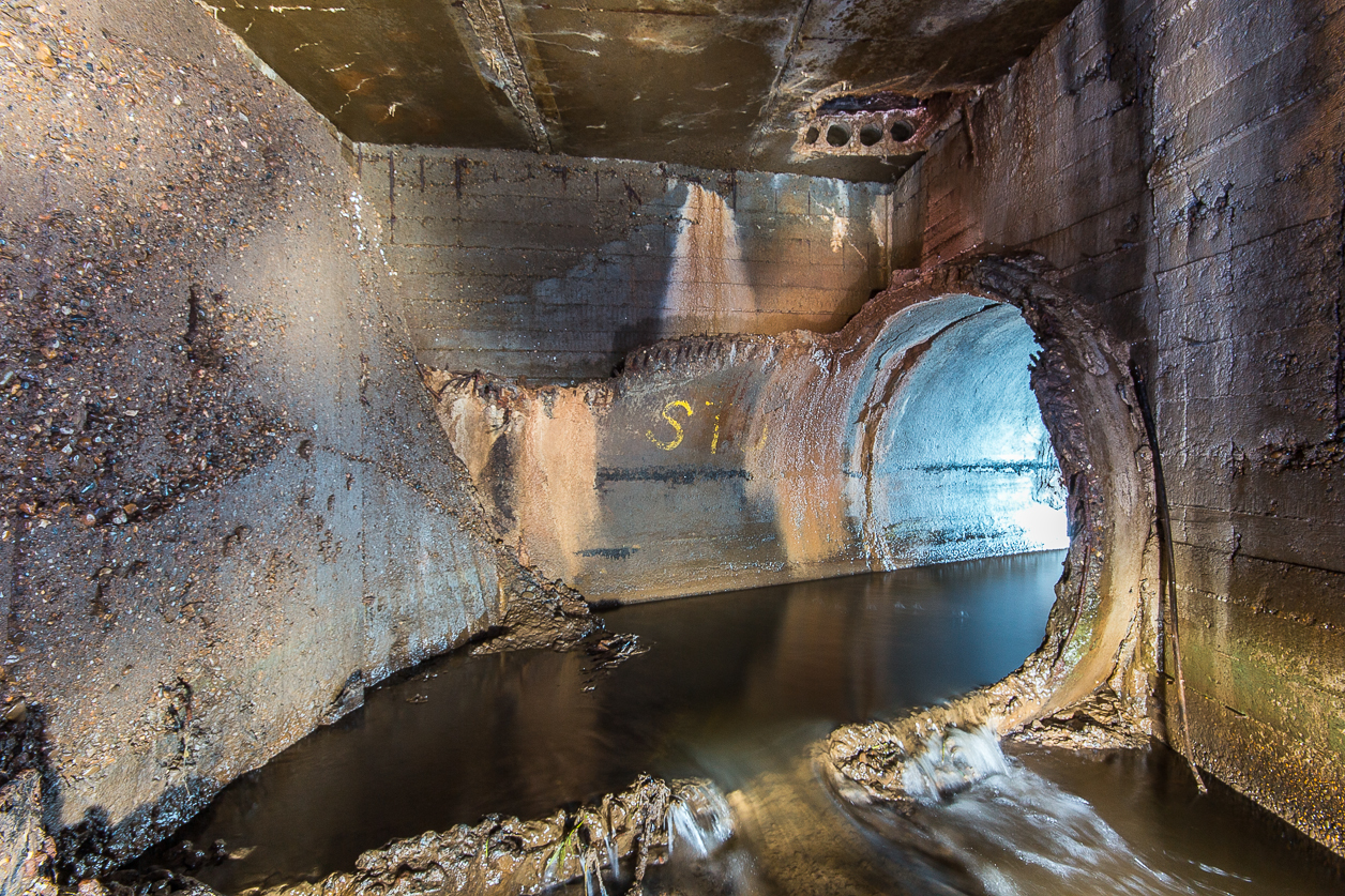 Almost a location from Stalker Or an underground river with burning fluff - My, Abandoned, Underground River, Longpost