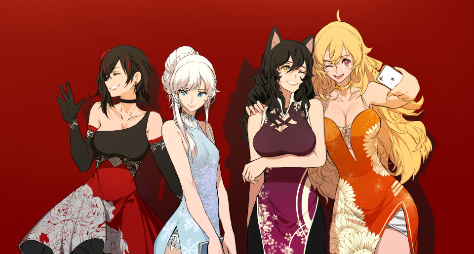 RWBY - Арт, RWBY, Ruby Rose, Weiss Schnee, Blake Belladonna, Yang Xiao Long, Dishwasher1910