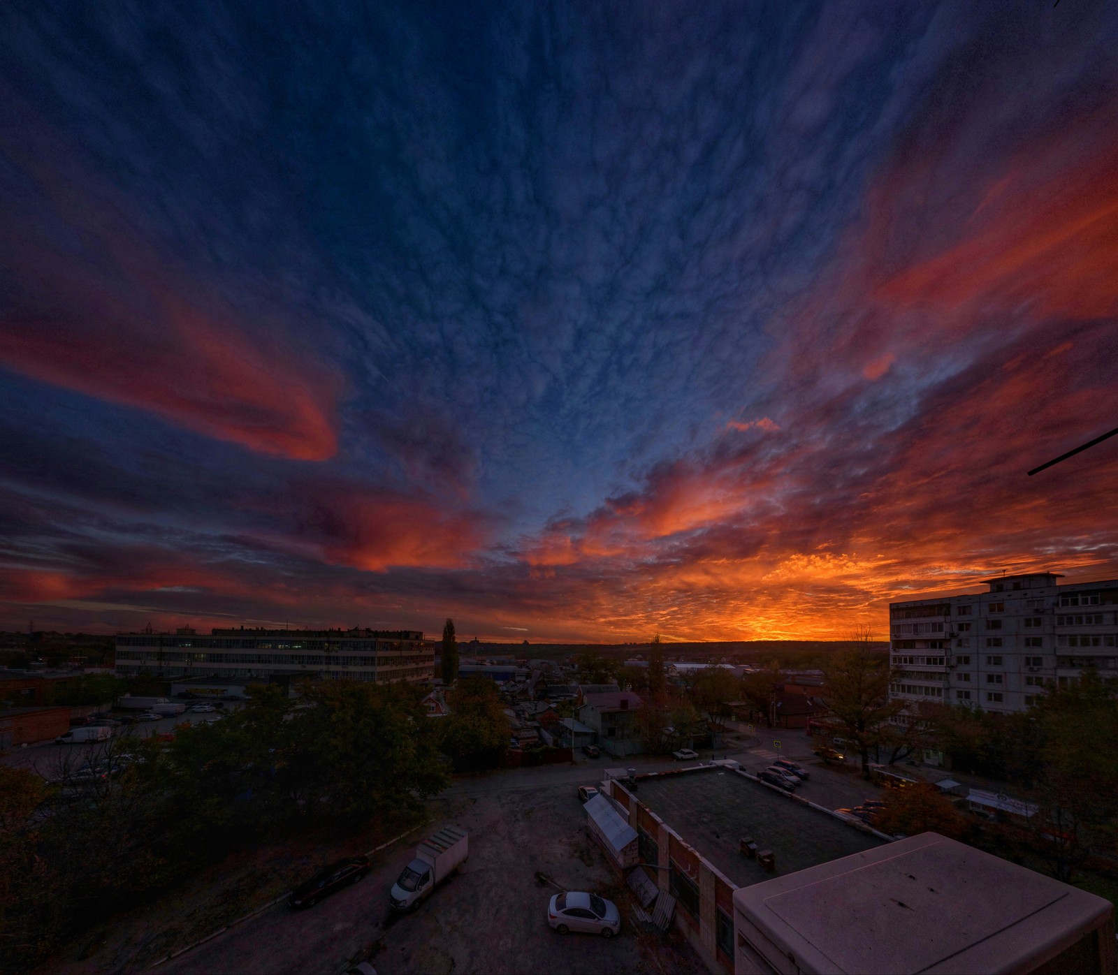 autumn apocalypse - My, Sunset, Town, Rostov-on-Don, Longpost