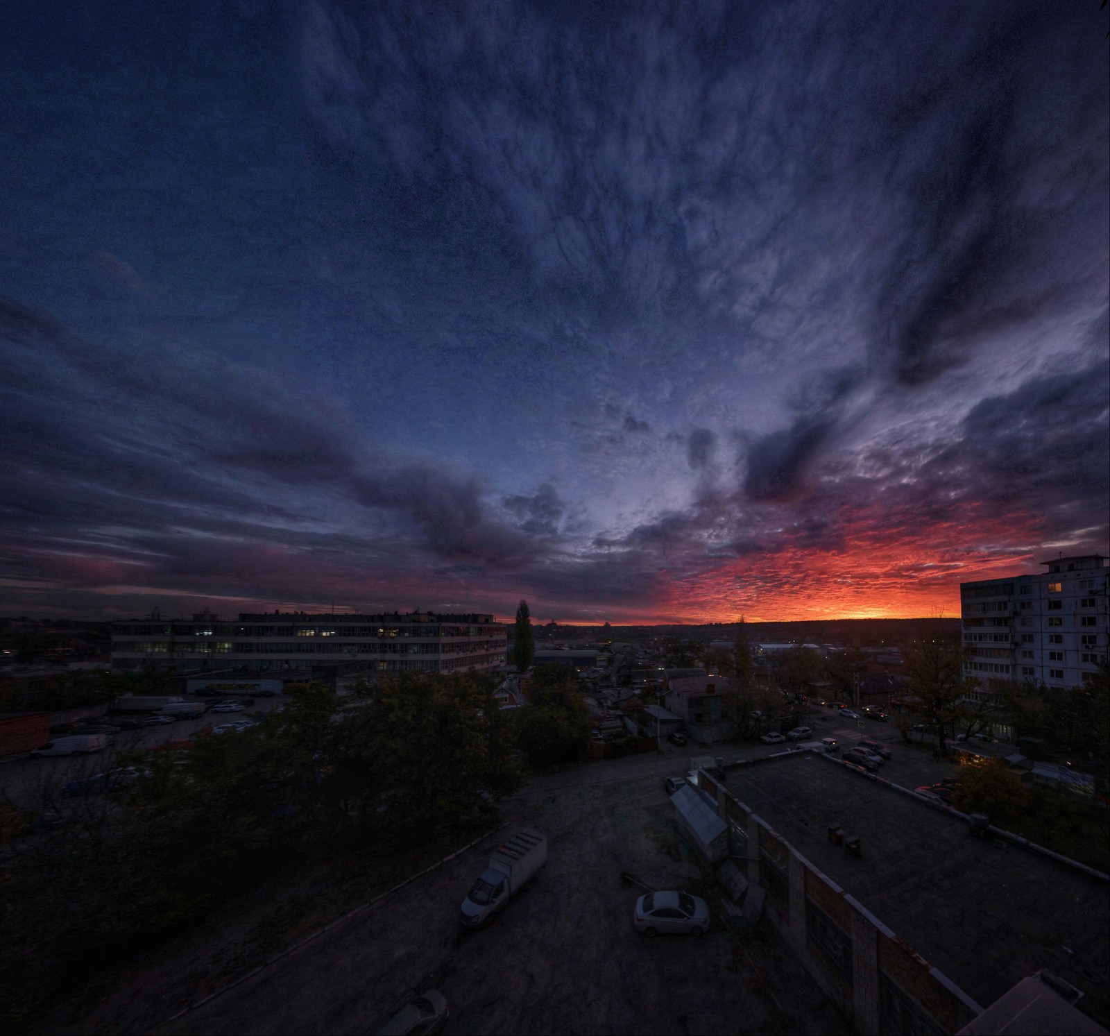 autumn apocalypse - My, Sunset, Town, Rostov-on-Don, Longpost