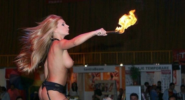 Fire - NSFW, Fire, Girls, Breast, Strawberry, Boobs, Erotic, Longpost