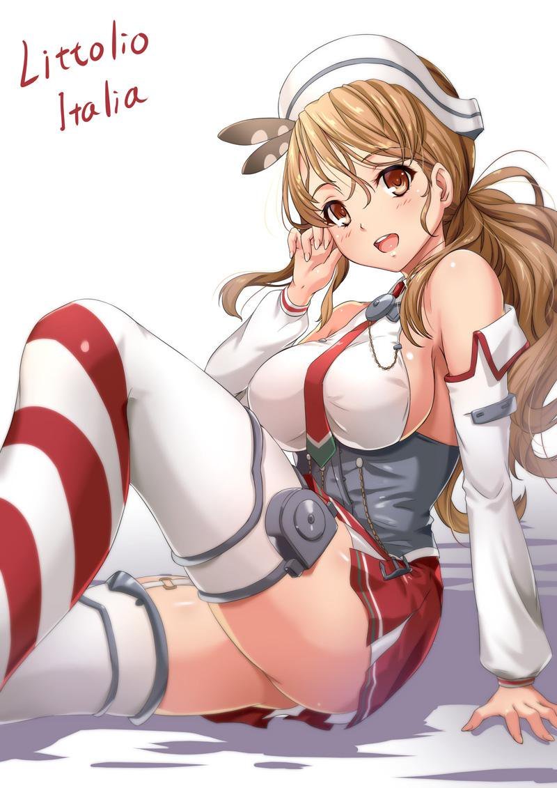 Littorio - Kantai Collection, Littorio, Anime Art, Аниме, Арт