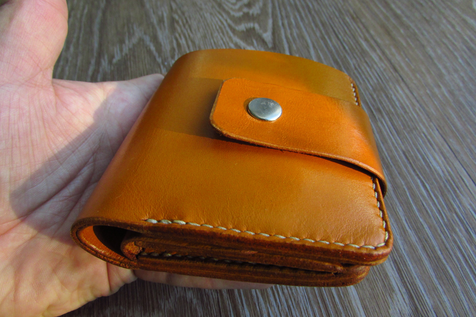 How tired of these wallets! - My, Leather, Wallet, With your own hands, Needlework with process, Longpost