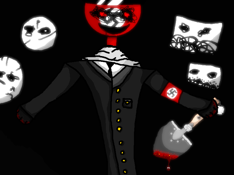 German Reich - Моё, Третий рейх, Countryhumans, Кровь, Swastika, Not, Страшно, Creepу, Нет, Крипота