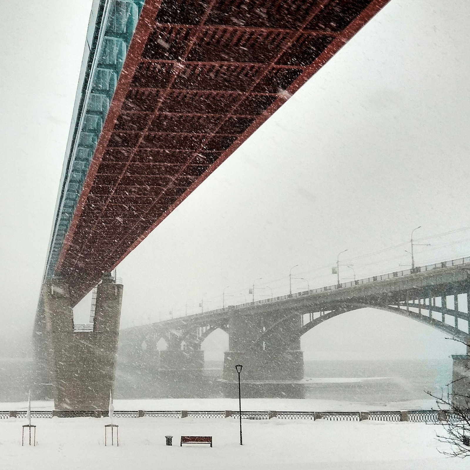 Набережная г.Новосибирск - Моё, Новосибирск, Набережная, Фотография, Зима, Снег, Россия