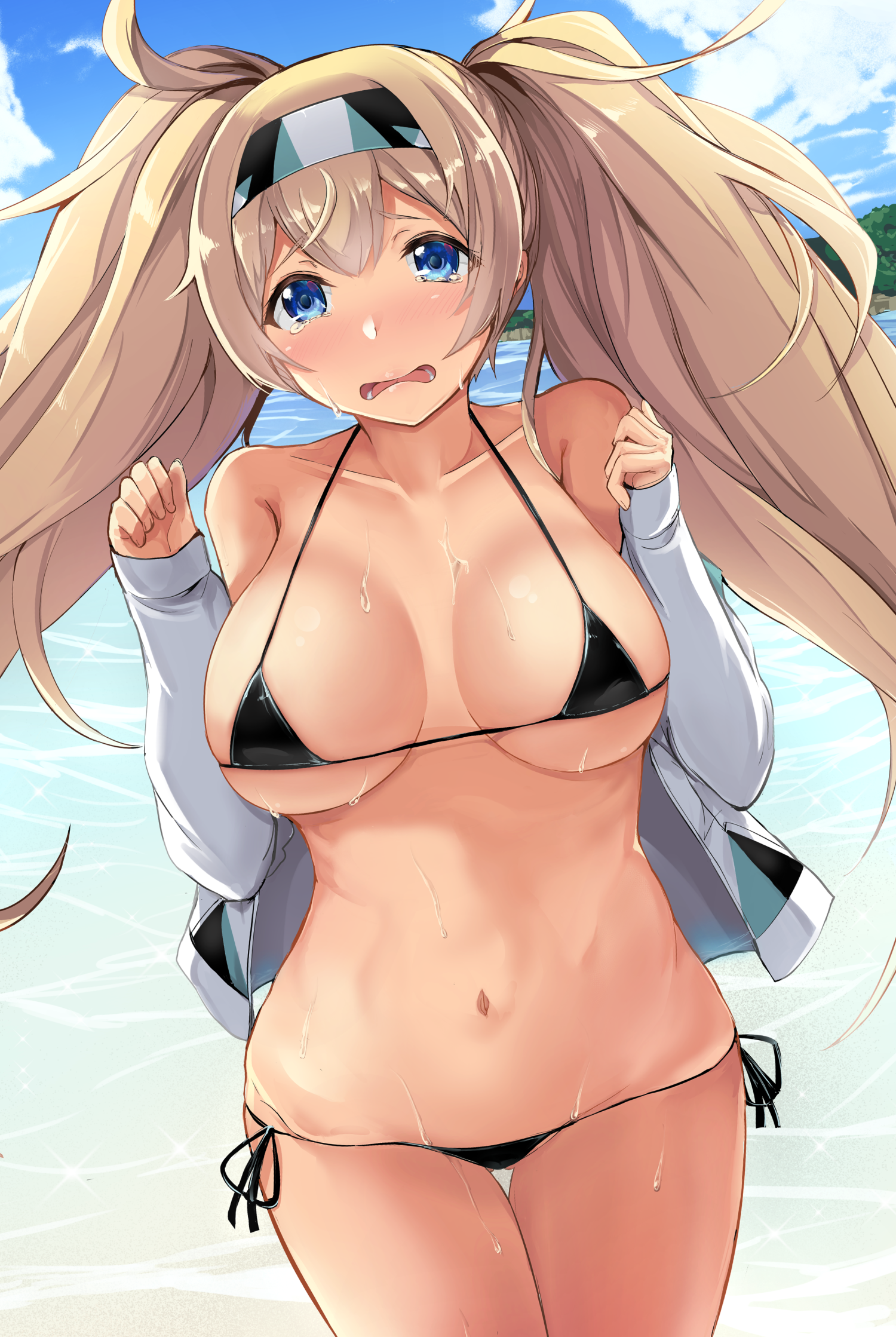 Kancolle art - NSFW, Kantai Collection, Anime Art, Kashima, Urakaze, Ginichi, Prinz Eugen, Chikuma, Hamakaze, Длиннопост