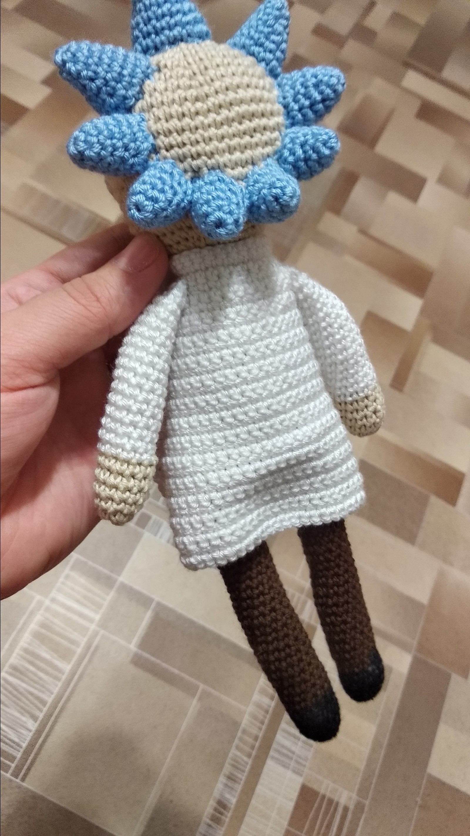 Rick Sanchez - My, Crochet, Knitted toys, Rick Sanchez, Rick and Morty, Longpost