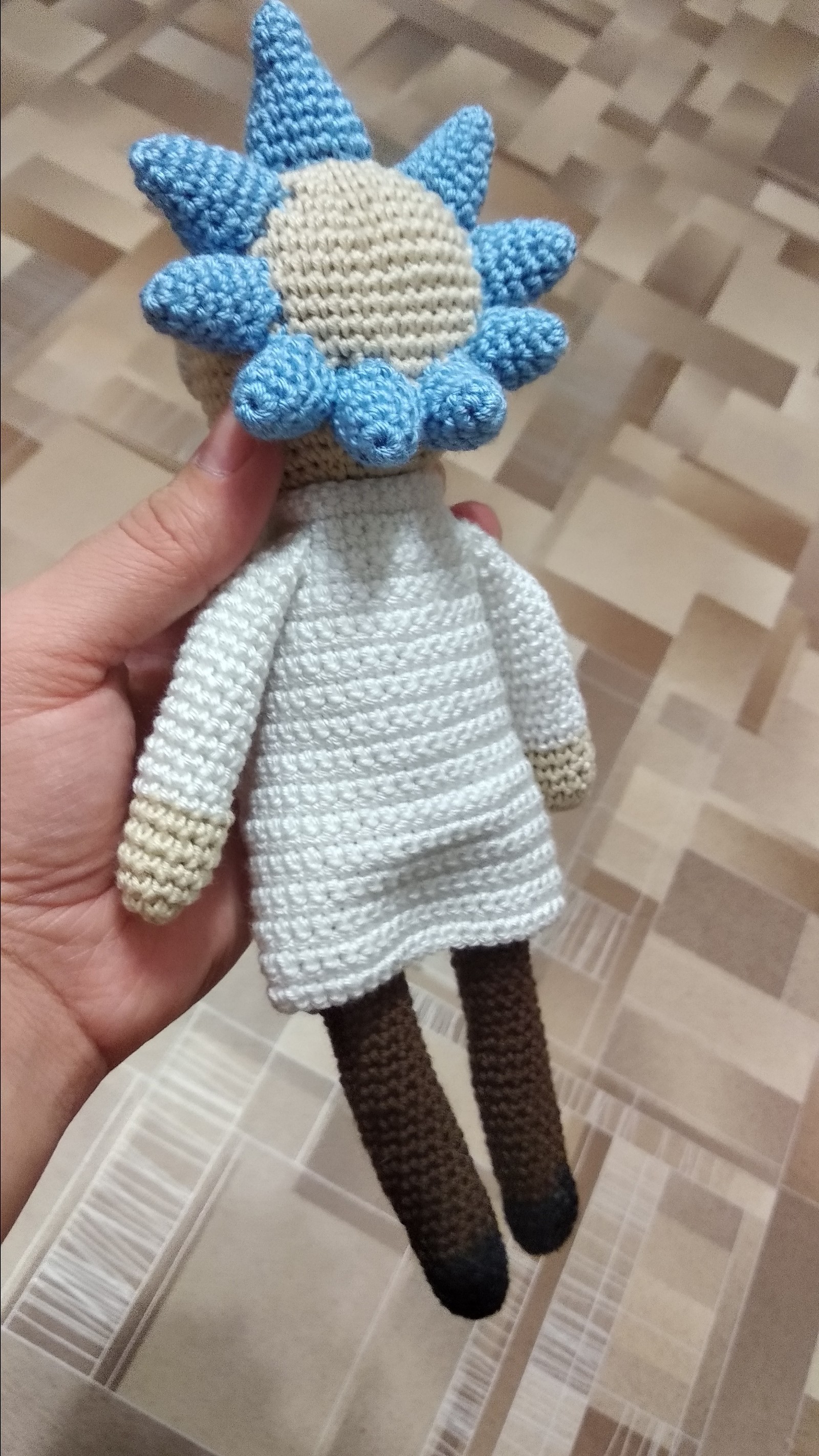 Rick Sanchez - My, Crochet, Knitted toys, Rick Sanchez, Rick and Morty, Longpost