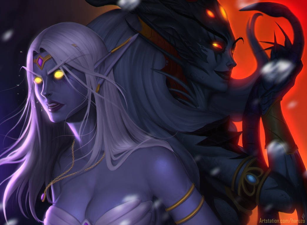 Queen Azshara by raeoir - World of warcraft, Warcraft, Blizzard, Wow, Games, Game art, Azshara