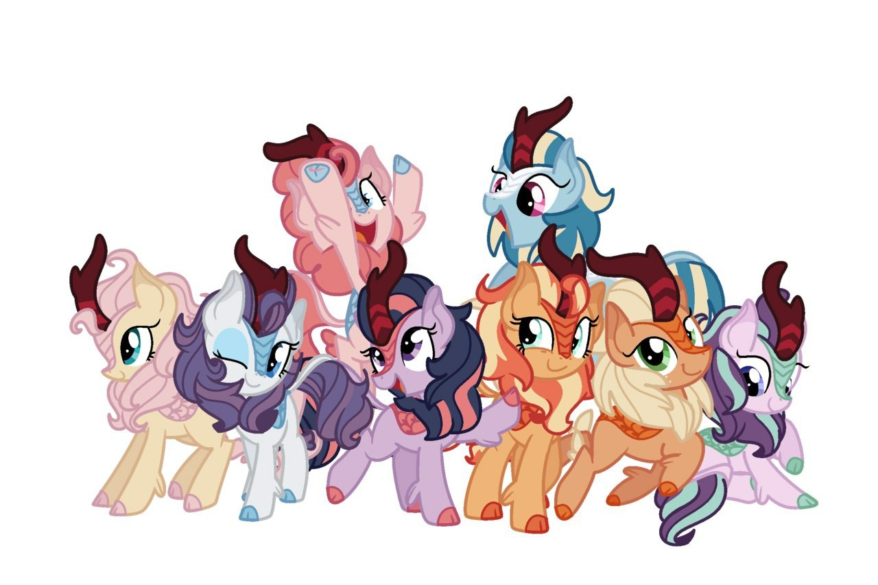 My little kirin - My little pony, Mane 6, Starlight Glimmer, Sunset shimmer, MLP Kirin, Ocyrination