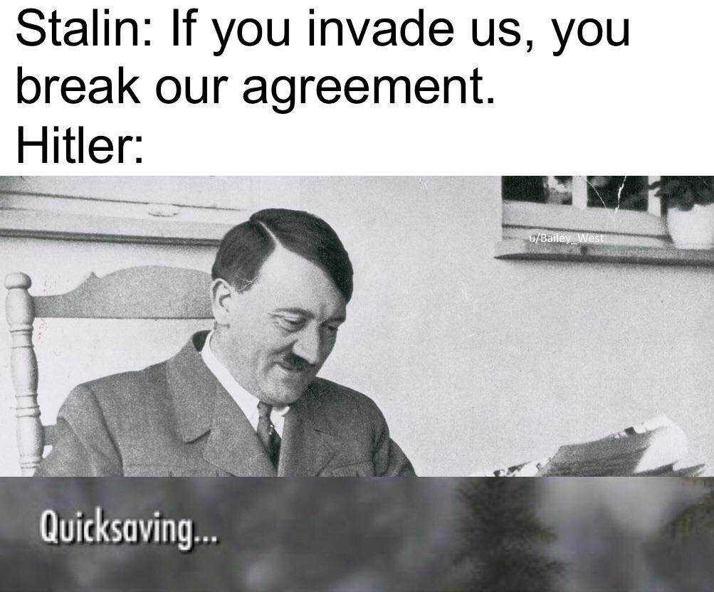 Quick Save - Stalin, Adolf Gitler, Humor, Reddit