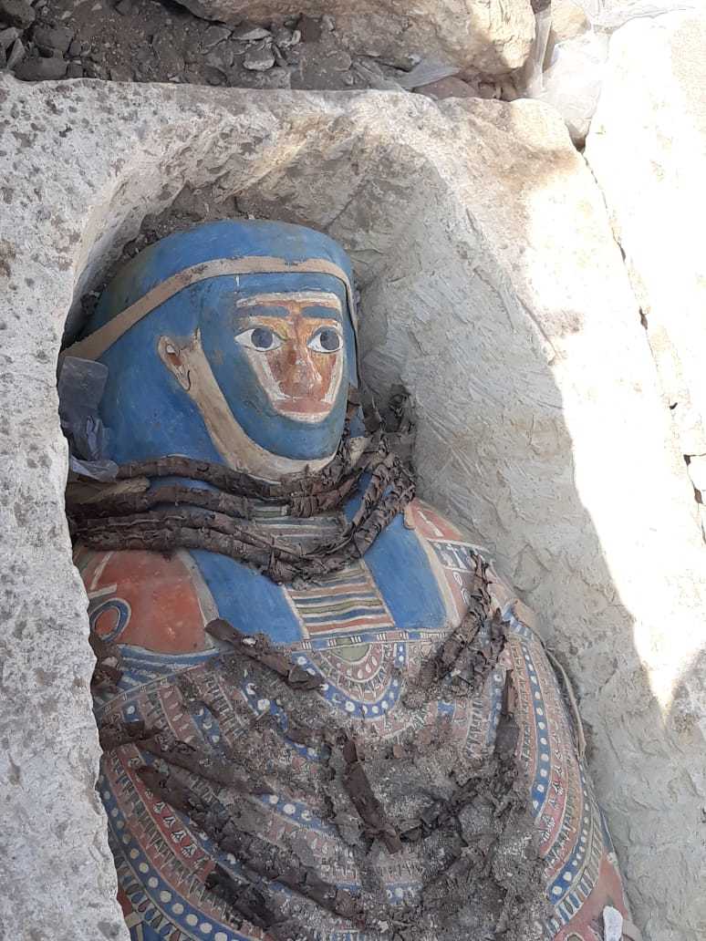 Archaeologists have discovered colorful sarcophagi with mummies - Archeology, Find, Sarcophagus, Mummy, Longpost