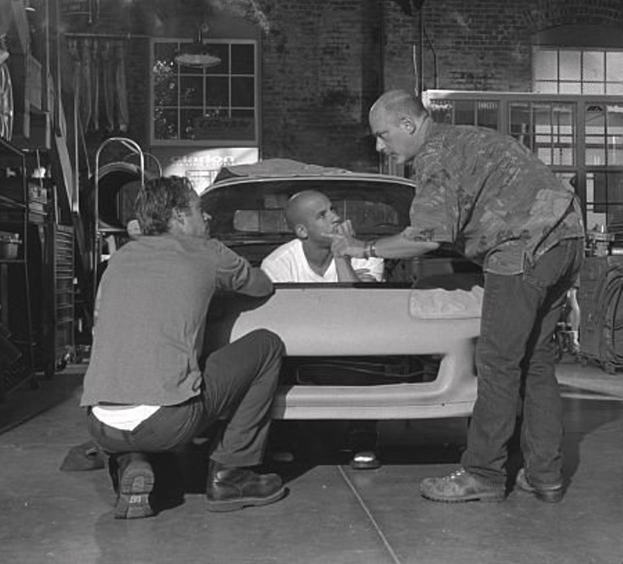 Photos from the filming of the movie Fast and the Furious 2001 - The fast and the furious, Paul Walker, Vin Diesel, Celebrities, The photo, Movies, Interesting, Longpost