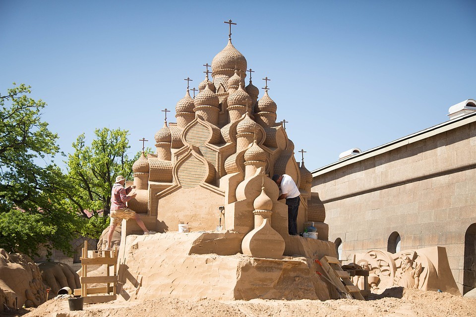 Sand sculpture Kizhi - Kizhi, The photo, Sculpture, Sand