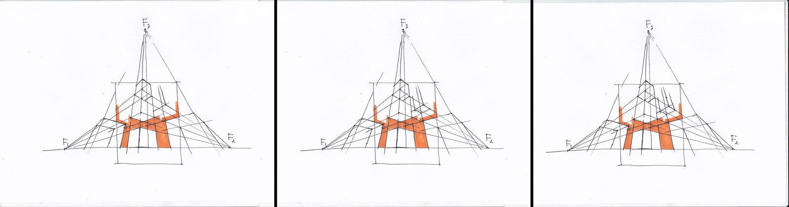 How to learn to draw? Perspective with three vanishing points. - My, Drawing lessons, Painting, Curved Line, Drawing, , Longpost, Video