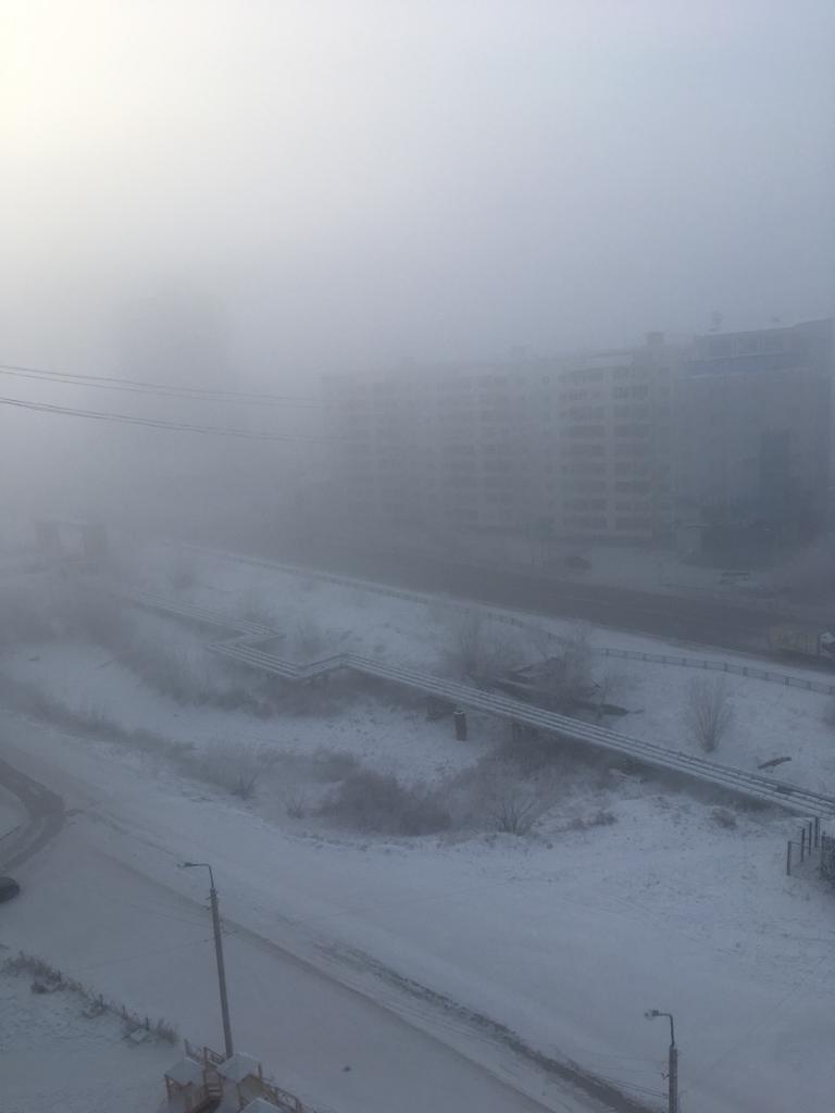 December 1, 2018 in Yakutsk - My, , Winter, December, Video, Longpost