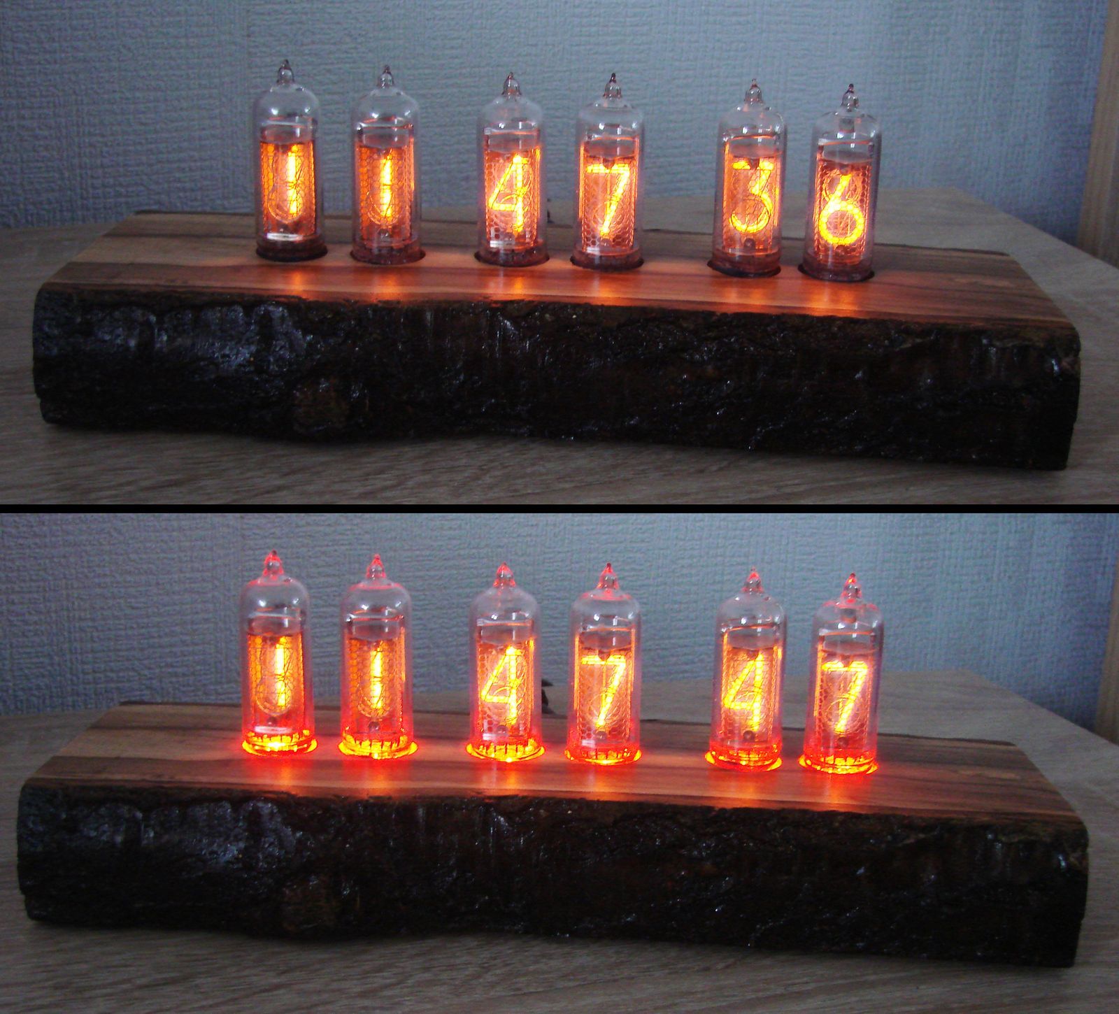 Ascetic watches on gas discharge indicators or Nixie Clock - My, Watches on the GRI, In-14, , Vacuum tubes, Nixie clock, Clock, Longpost, , Lamp clock