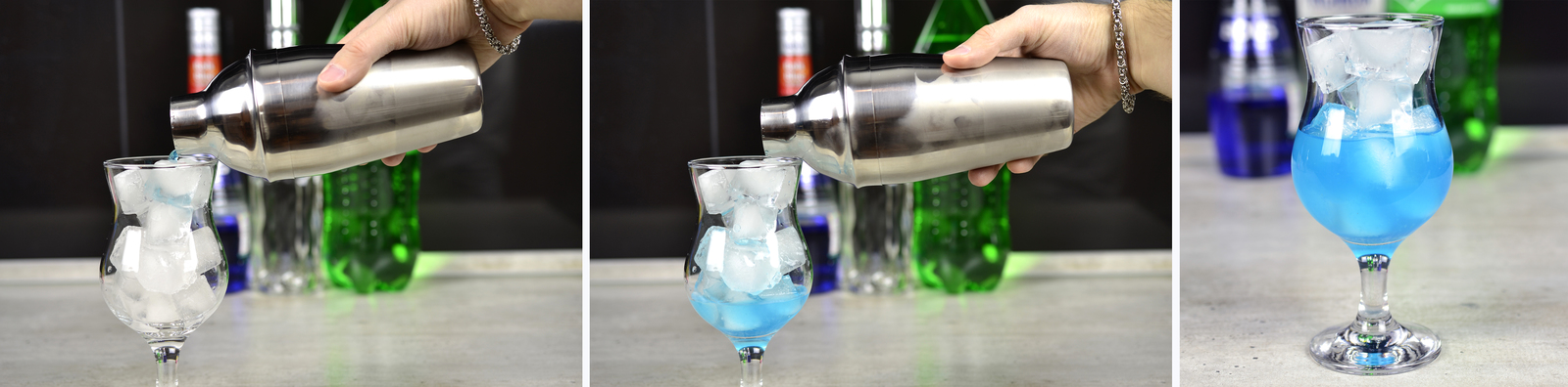 Tropical Blue Lagoon Cocktail - My, Cocktail, Alcohol, Bar, Recipe, , Blue Lagoon, Longpost