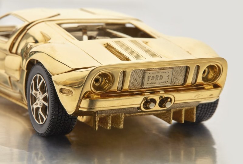 Model Ford GT from gold will sell under the hammer - Ford GT, Auto, Interesting, Gold, Scale model, Longpost