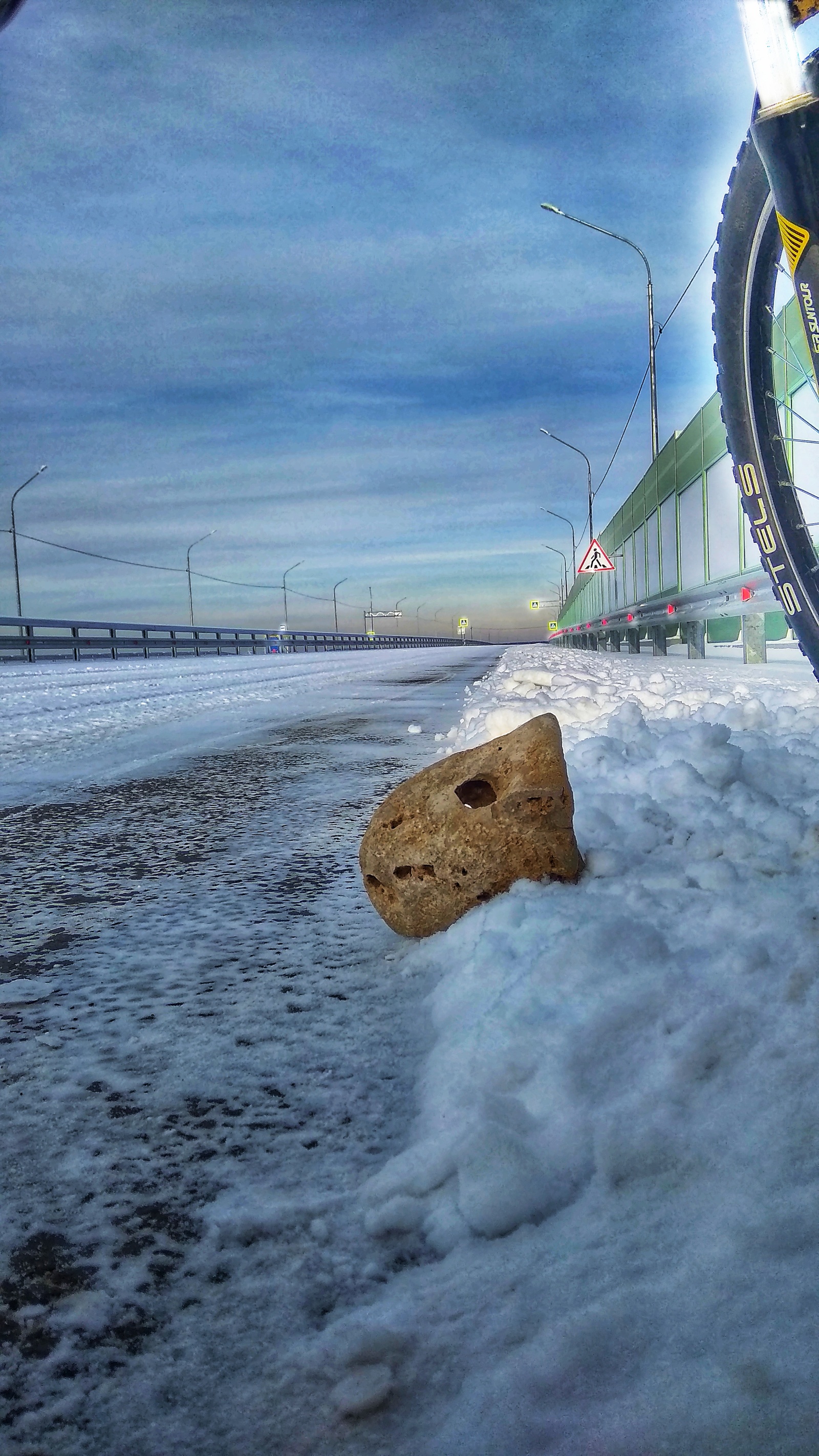 Winter walk on an empty bridge. - My, The science, A rock, Winter, Technologies, Antiques, Sale, Story