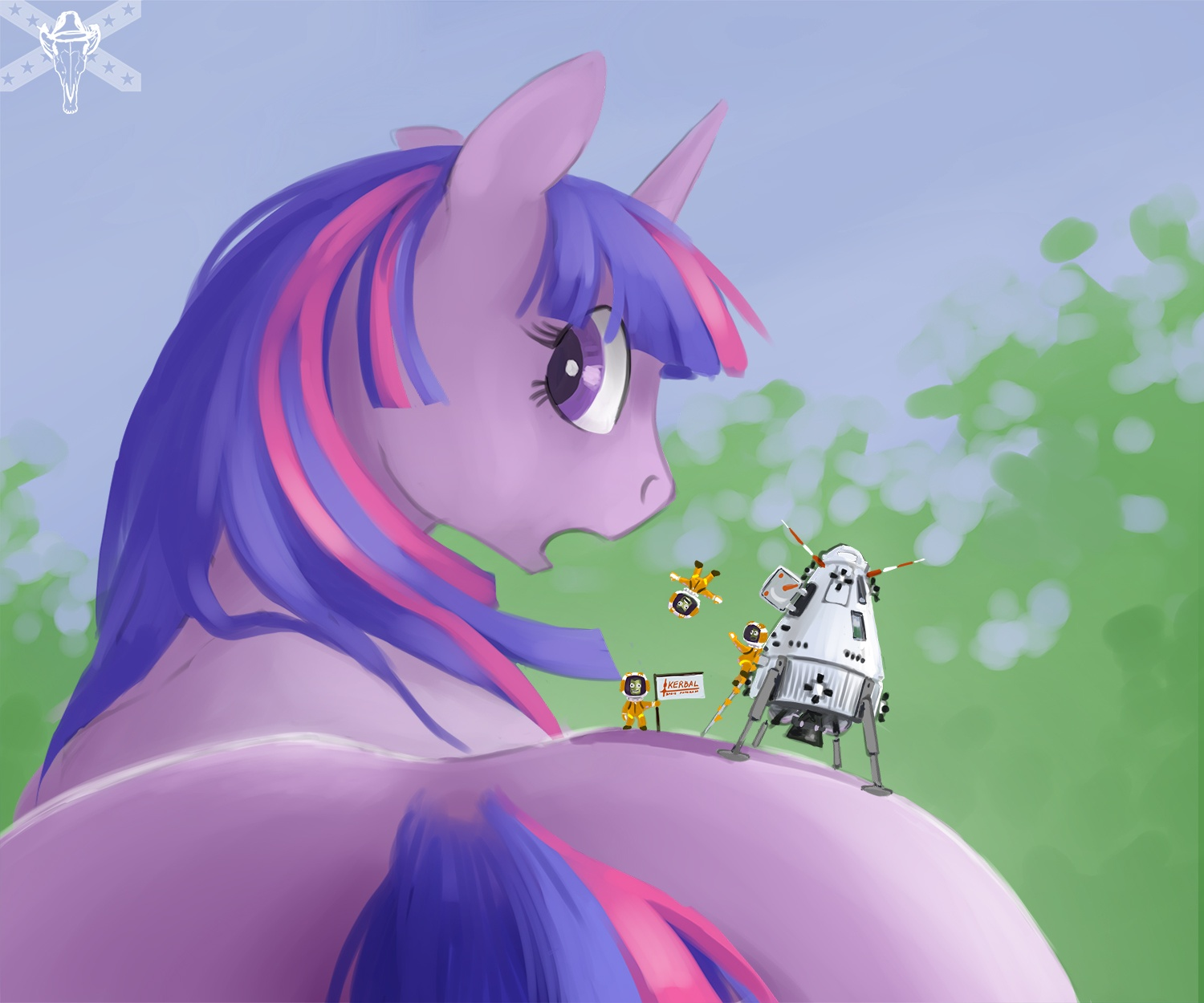 Landing was successful - My little pony, Twilight sparkle, MLP Edge, Kerbal space program, Crossover, Crossover