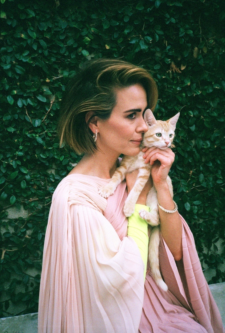 Sarah Paulson - strong and independent - cat, Sarah Paulson, Longpost