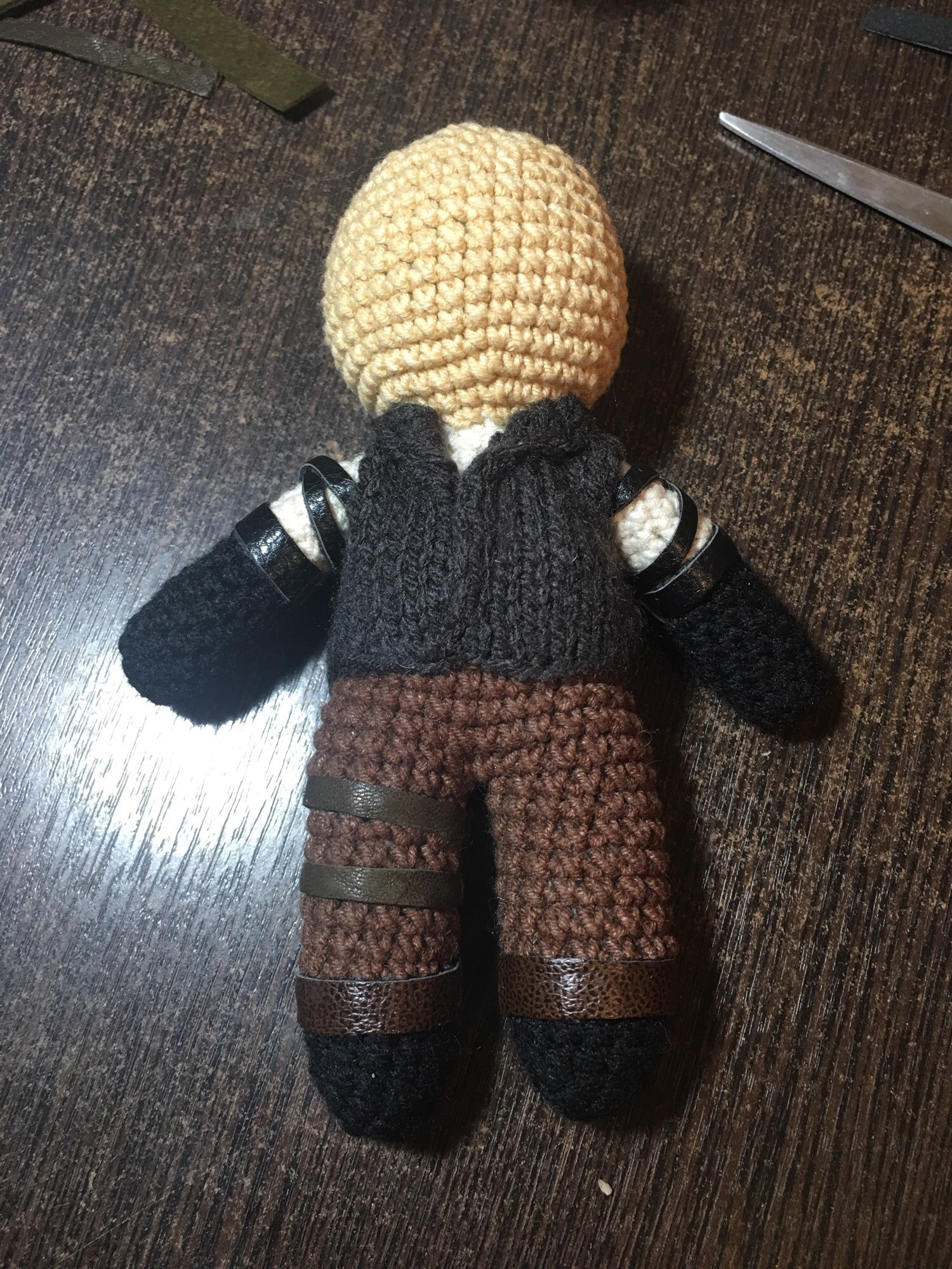 Birth of Geralt of Rivia - My, Witcher, Geralt of Rivia, The Witcher 3: Wild Hunt, Amigurumi, Longpost, Needlework