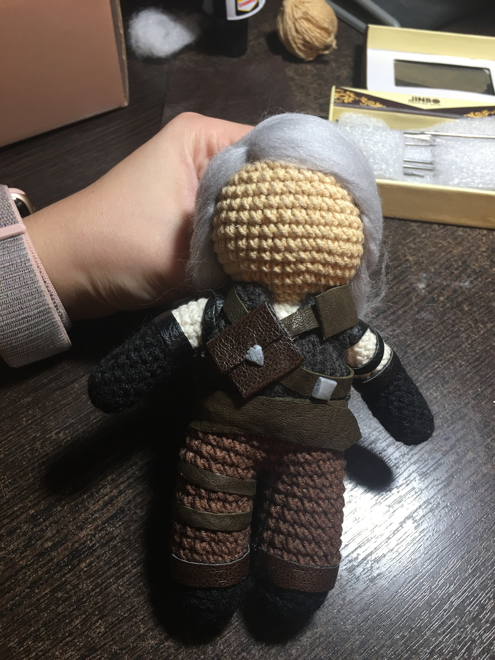 Birth of Geralt of Rivia - My, Witcher, Geralt of Rivia, The Witcher 3: Wild Hunt, Amigurumi, Longpost, Needlework