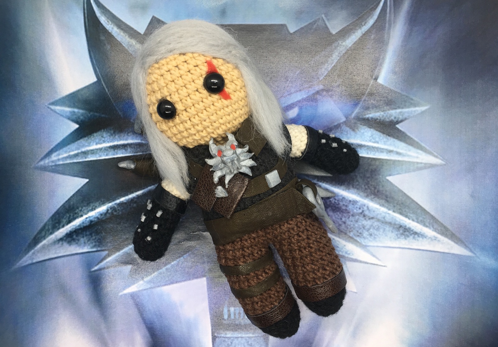 Birth of Geralt of Rivia - My, Witcher, Geralt of Rivia, The Witcher 3: Wild Hunt, Amigurumi, Longpost, Needlework