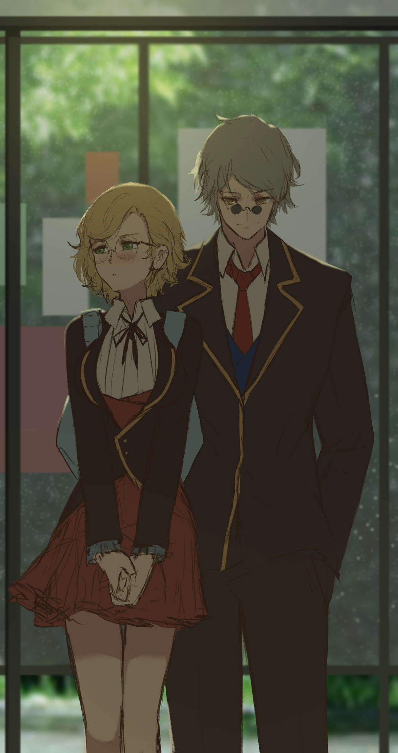 Waiting - RWBY, Dishwasher1910, Ozpin, Glynda goodwitch, Anime art, Anime, Not anime, Art