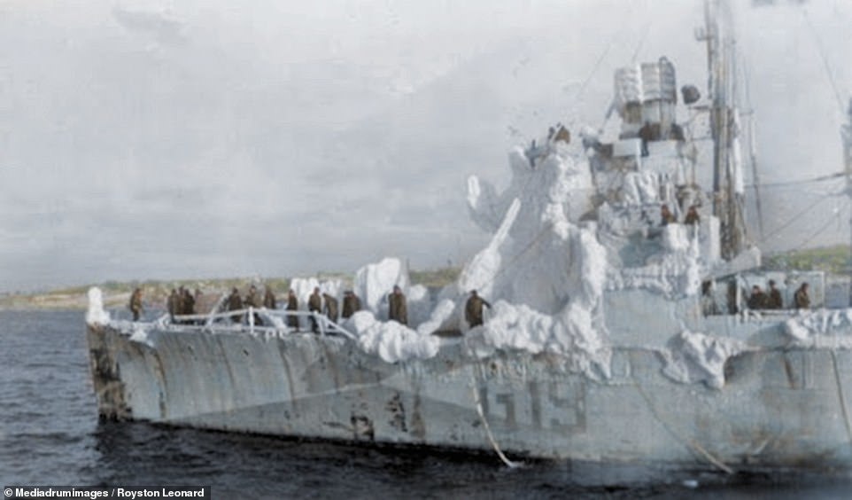 Arctic convoys in color - History in color, Arctic convoys, the USSR, Great Britain, Lend-Lease, The Second World War, Longpost