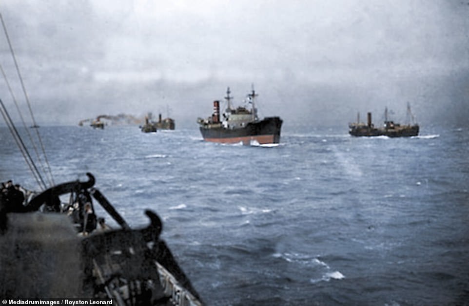 Arctic convoys in color - History in color, Arctic convoys, the USSR, Great Britain, Lend-Lease, The Second World War, Longpost