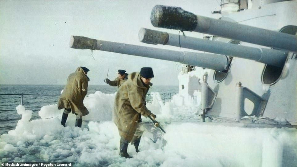 Arctic convoys in color - History in color, Arctic convoys, the USSR, Great Britain, Lend-Lease, The Second World War, Longpost