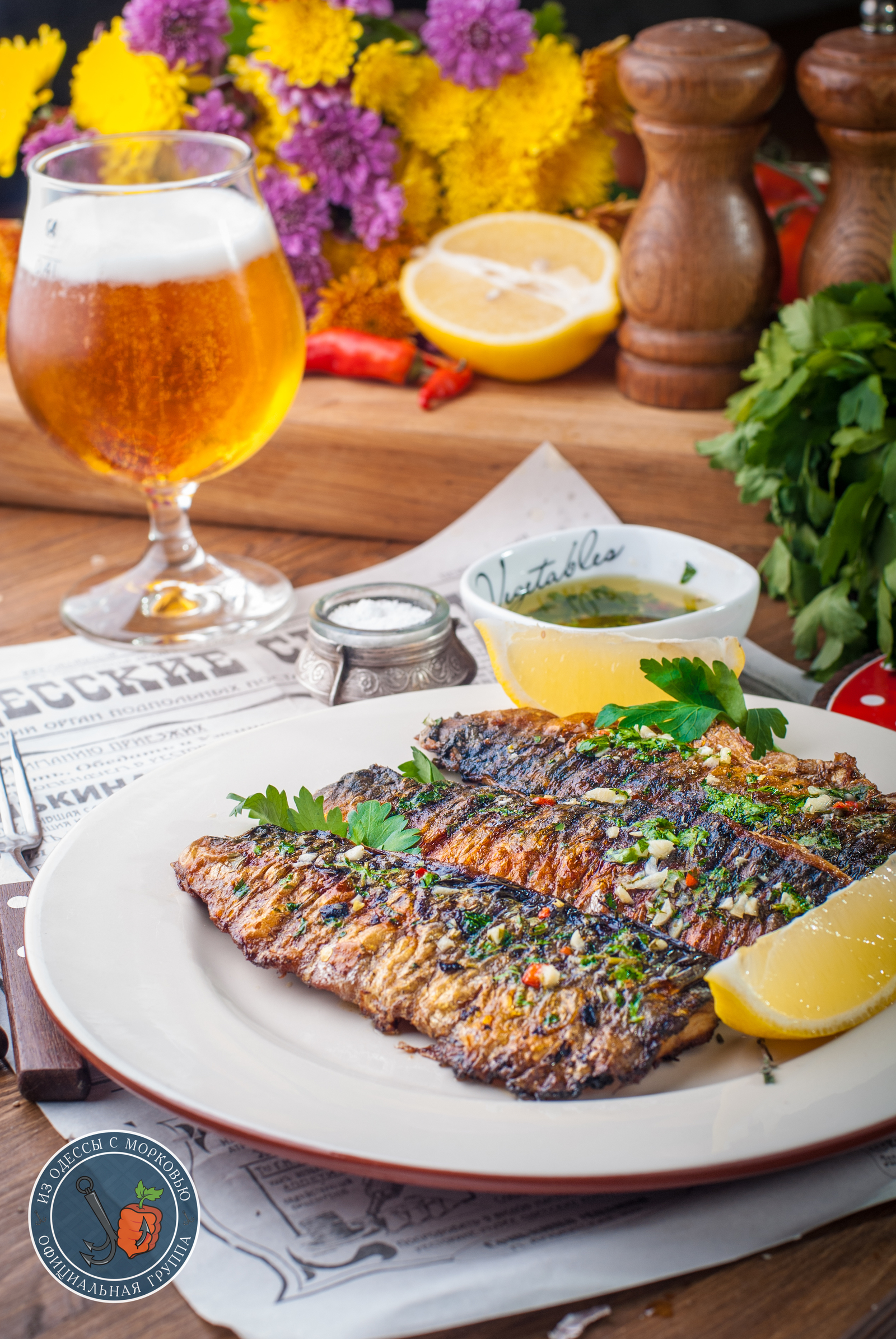 How to color yourself December .. Mackerel on a grill pan - My, From Odessa with carrots, Recipe, Cooking, Food, The photo, Longpost