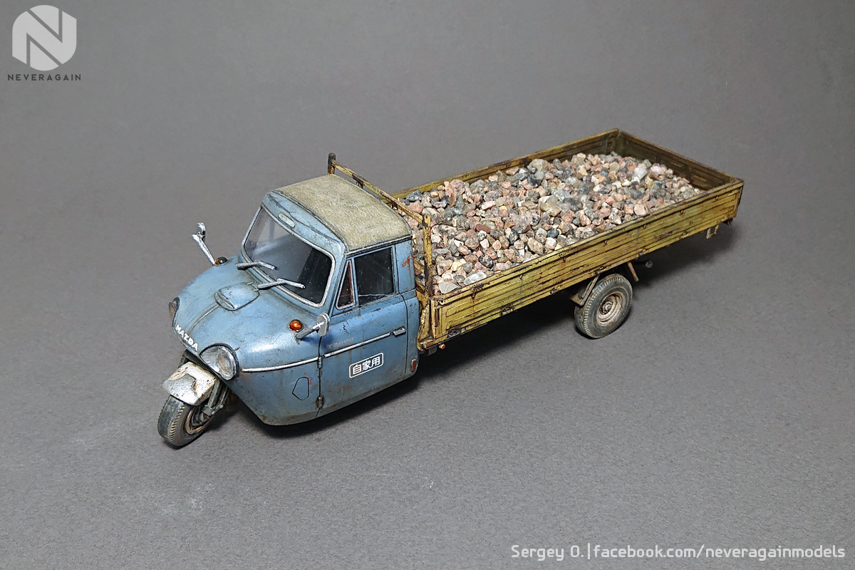 Mazda T2000 1:32 scale - My, Stand modeling, Scale model, Mazda, Modeling, Hobby, , Longpost