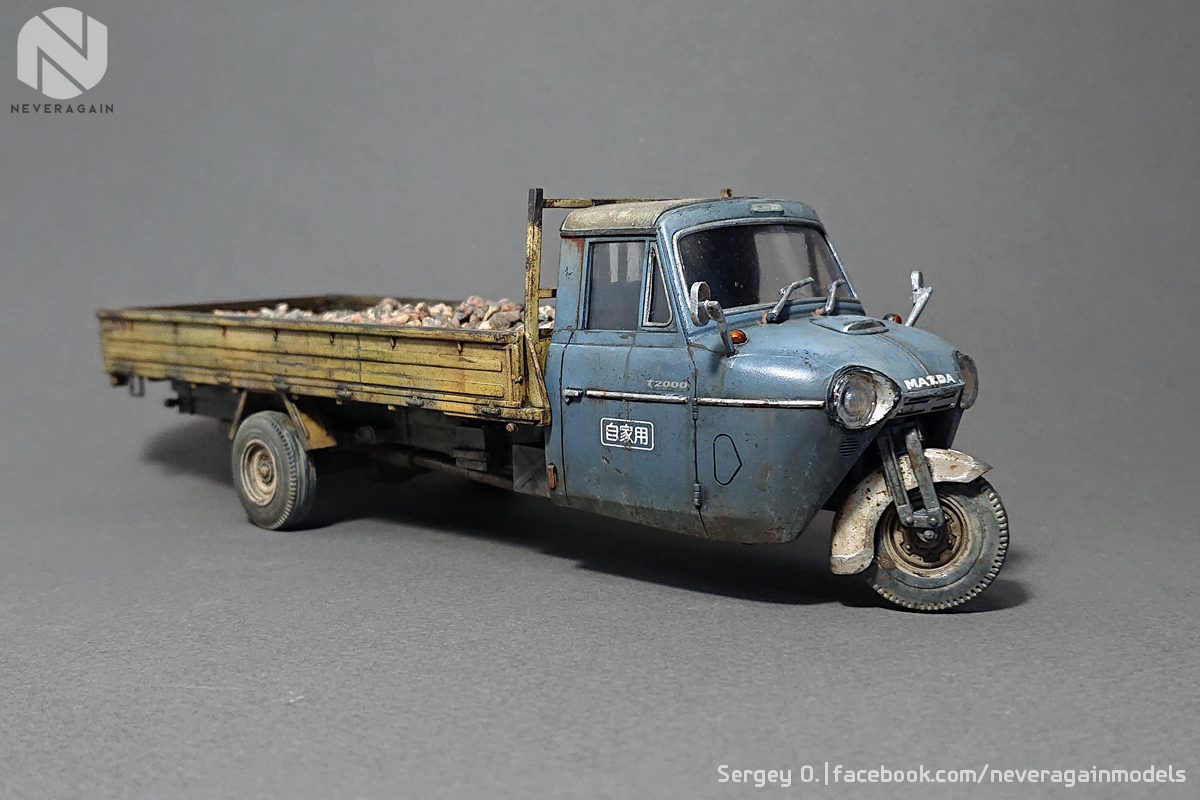 Mazda T2000 1:32 scale - My, Stand modeling, Scale model, Mazda, Modeling, Hobby, , Longpost