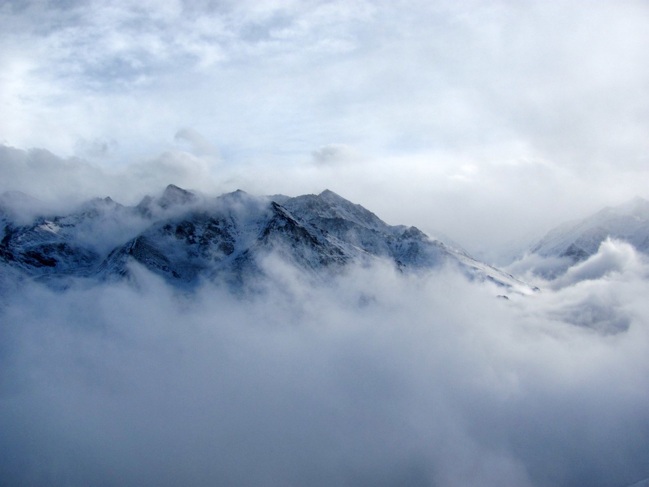 Winter hike along Teberda - My, The mountains, Tourism, Travel across Russia, Travels, Longpost