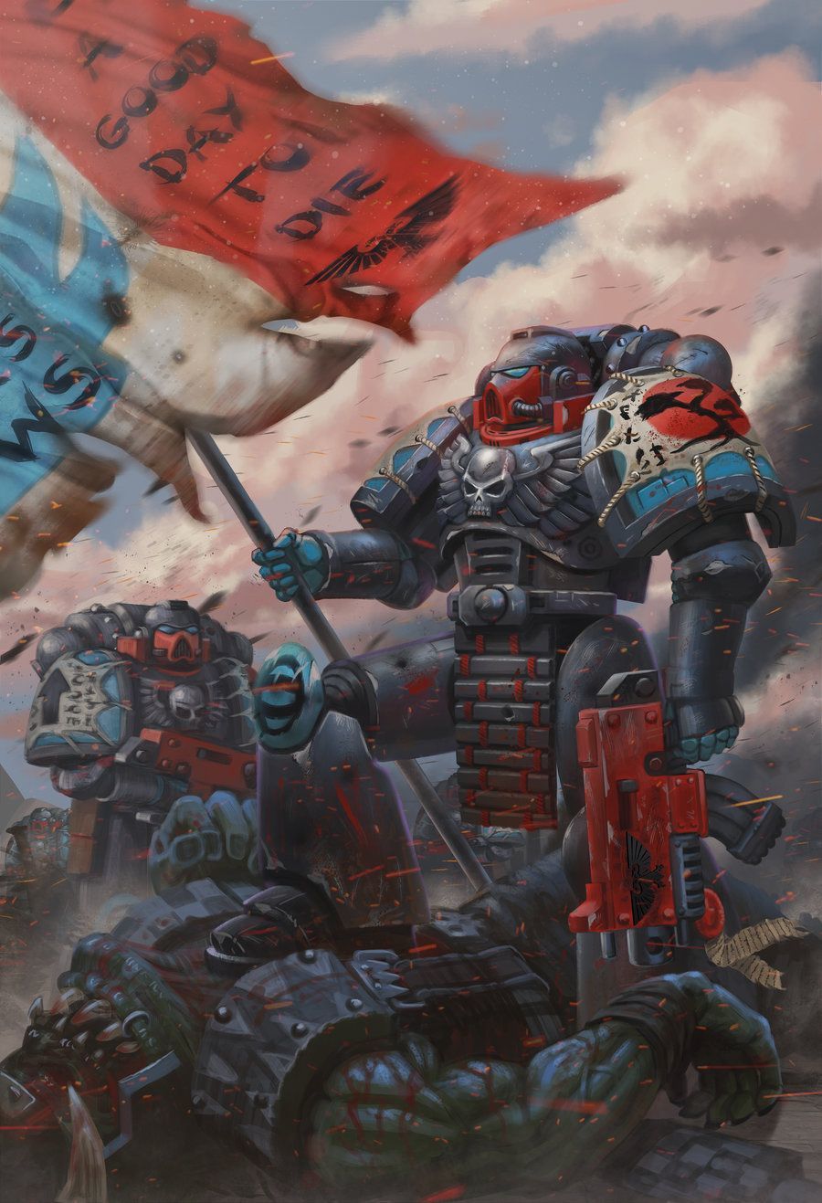 Shadows of the Emperor - My, Wh back, Warhammer 40k, Space Marine, Wh Art, Art, Imperium of Humanity, Longpost, Imperium