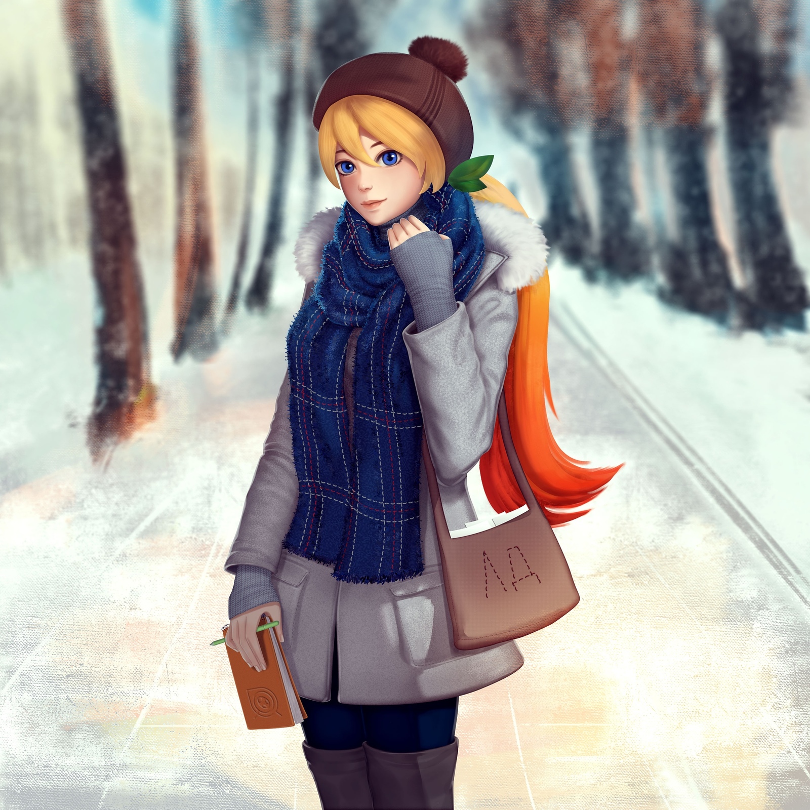 Snowfall or not? - Endless summer, Visual novel, , Art, Lola