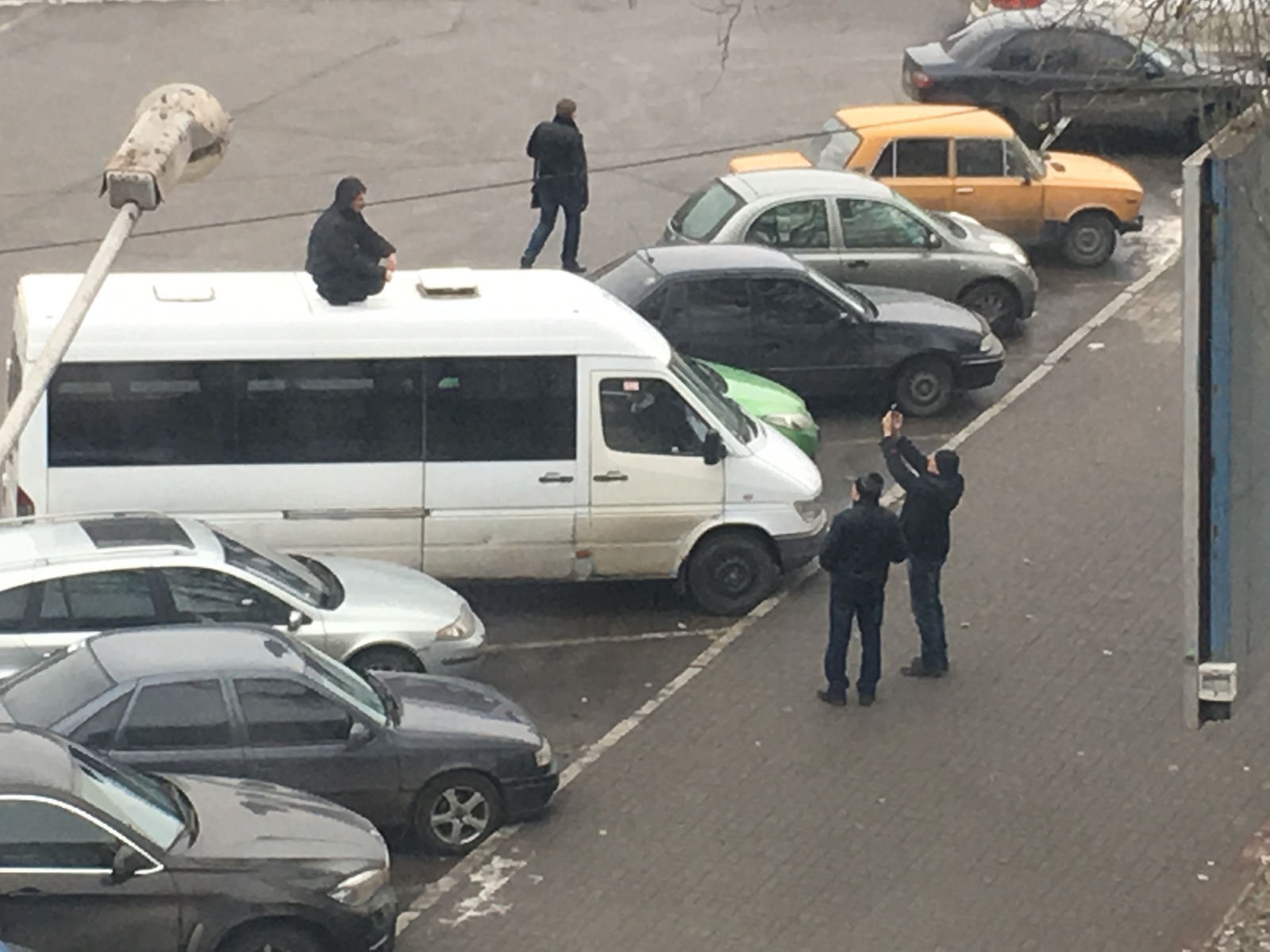 Squatting at the bus stop is no longer a trend - My, Gopniks, Minibus, Zaporizhzhia, Squat, Longpost