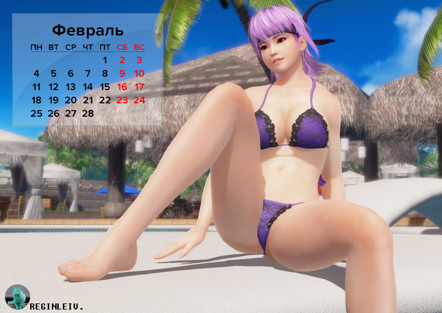 Календарь для взрослых геймеров - NSFW, Моё, Игры, Dead Or Alive, Календарь, Длиннопост, Dead Or Alive (серия игр)