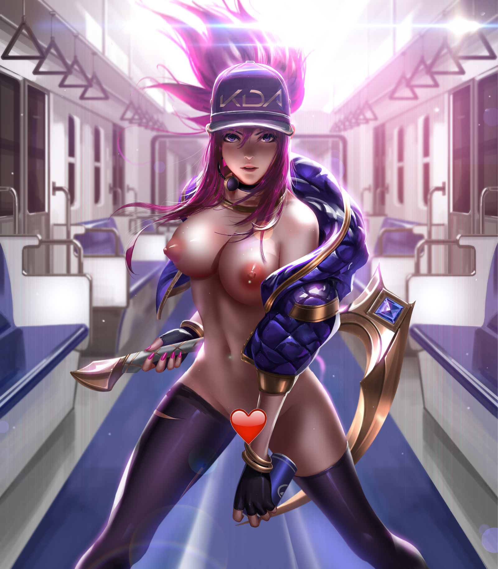 K/DA Akali NSFW - NSFW, Арт, Liang Xing, League of Legends, Akali, KDA