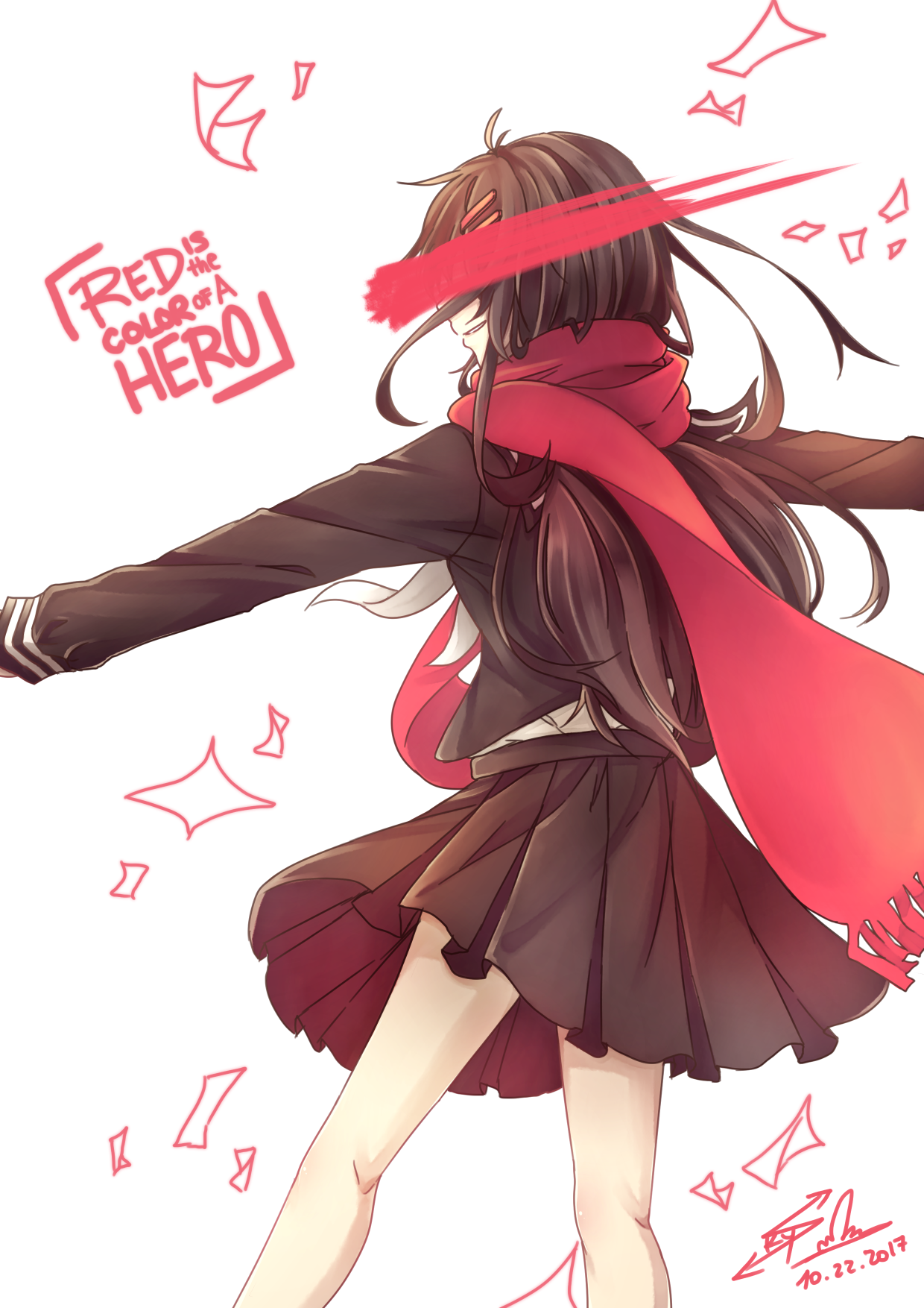 Red is the color of a Hero - Anime, Not anime, Kagerou project, Mekakucity Actors, Pixiv, , , Anime art, Longpost